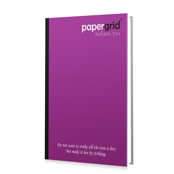 PAPERGRID NOTEBOOK LONG BOOK 33 CM X 21 CM, SINGLE LINE, 356 PAGES, HARD COVER/CASE BOUND