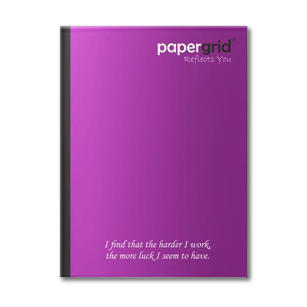 PAPERGRID NOTEBOOK KING SIZE 24 CM X 18 CM, DOUBLE LINE, 120 PAGES, SOFT COVER