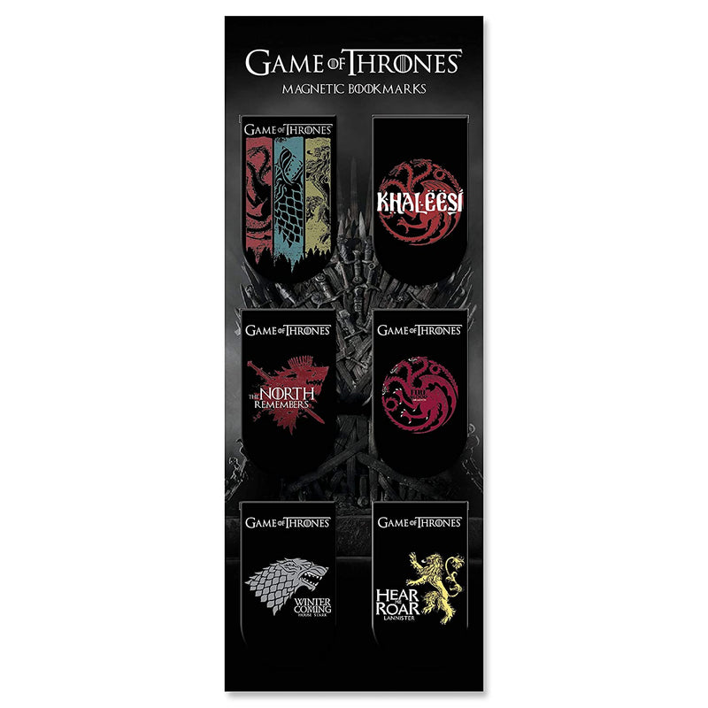 GAME OF THRONES - PACK OF 6 | MAGNETIC BOOKMARKS