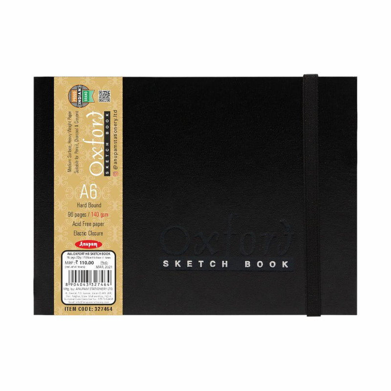 ANUPAM OXFORT DRAWING SKETCH BOOK HARDBOUND| A6 | 96 PAGES