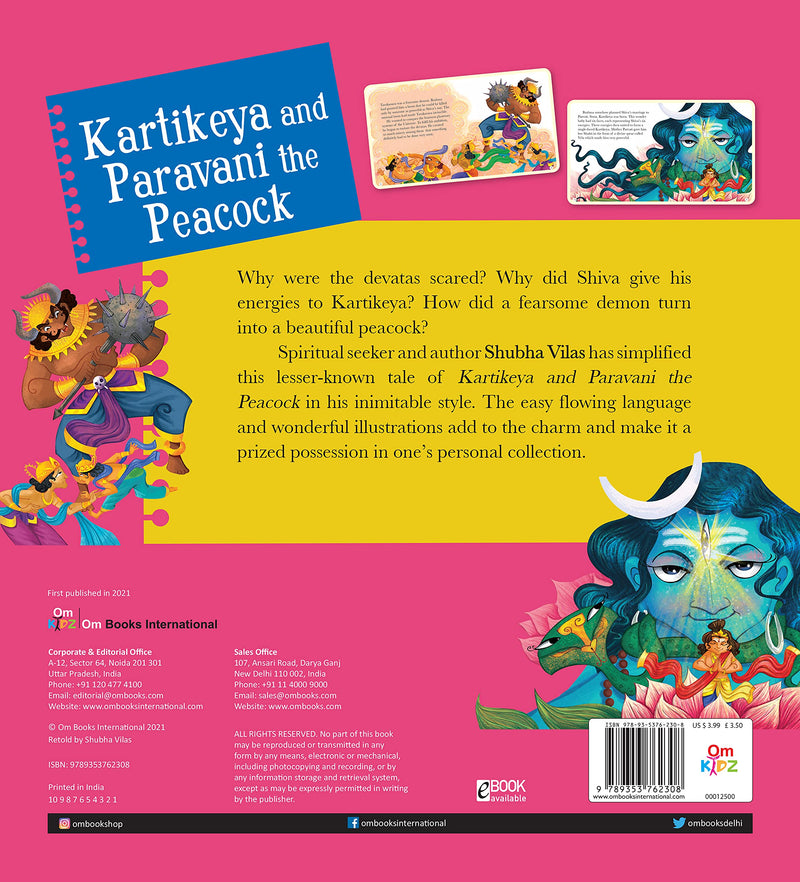 VEHICLES OF GODS : KARTHIKEYA AND PARAVANI THE PEACOCK