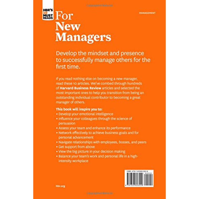 HBRS 10 MUST READS FOR NEW MANAGERS