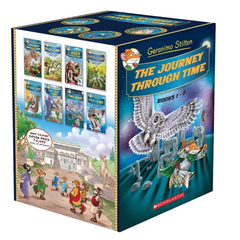 GERONIMO STILTON JOURNEY THROUGH TIME BOX OF 8 BOOKS