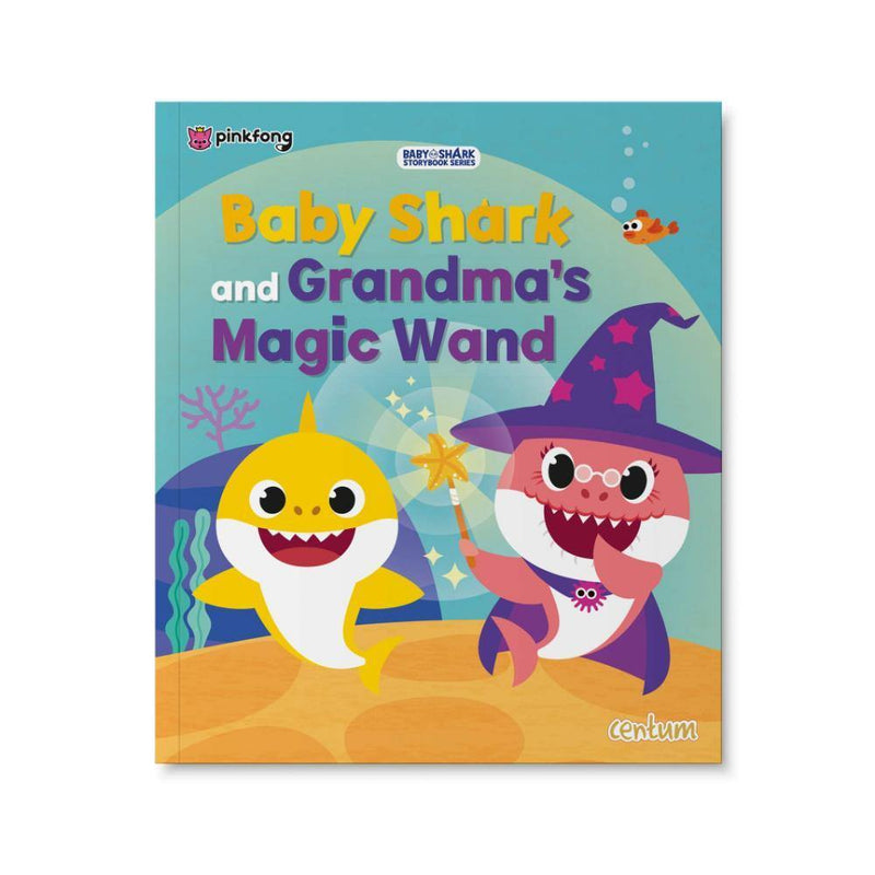 PINKFONG BABY SHARK GRANDMA SHARKS MAGIC WAND PADDED STORY BOOKS - Odyssey Online Store