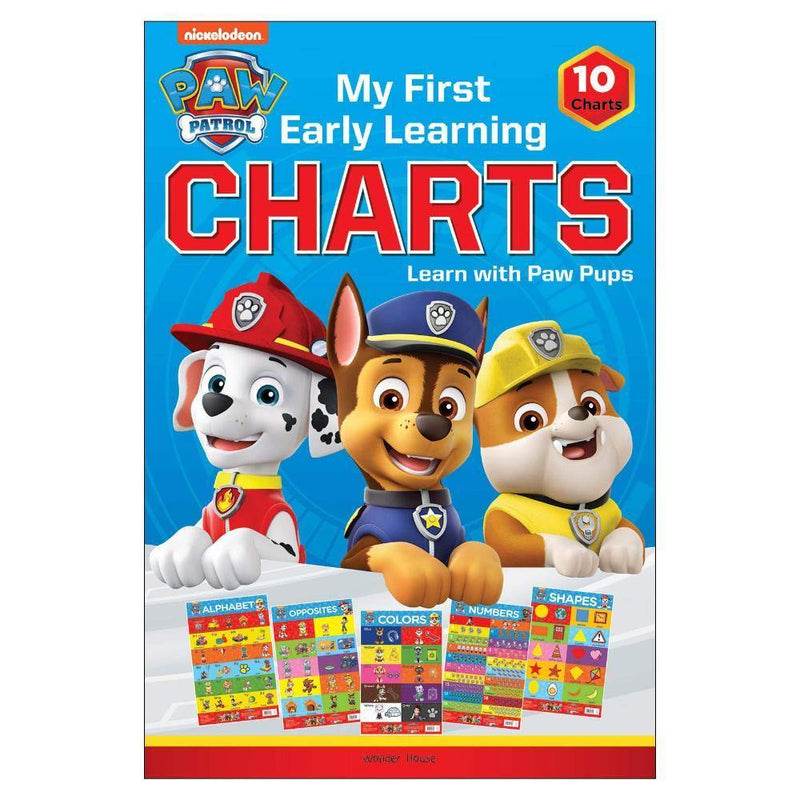 PAW PATROL MY FIRST EARLY LEARNING CHARTS  LEARN WITH PAW PUPS 10 CHARTS - Odyssey Online Store