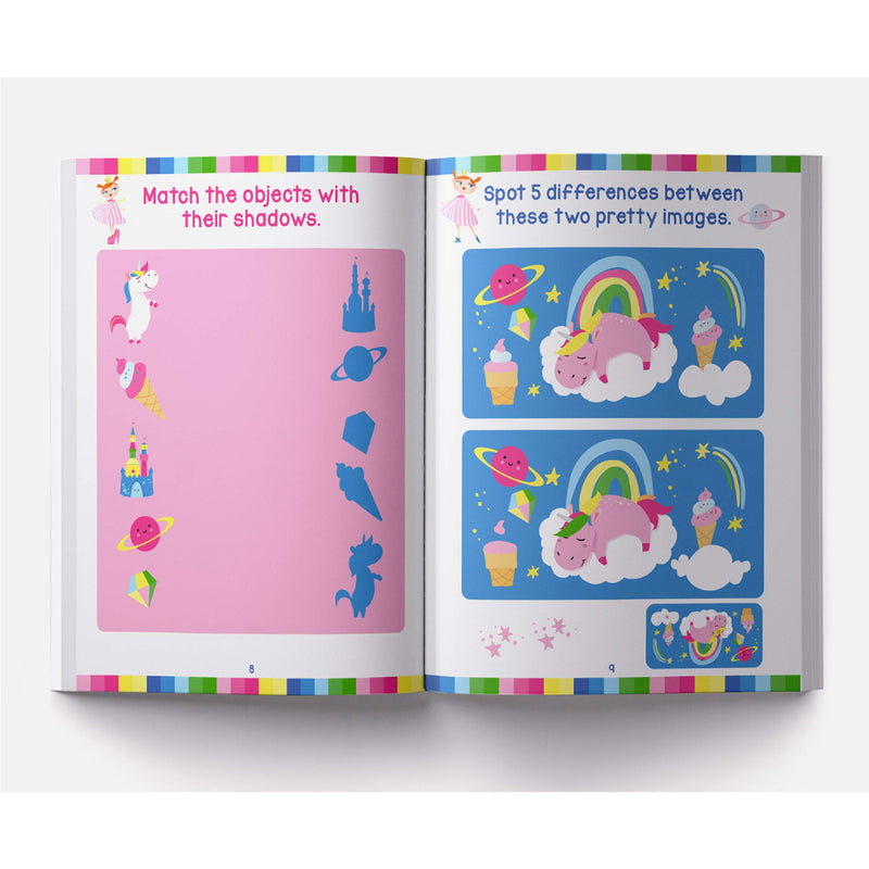 DREAM LIKE A UNICORN-REUSABLE WIPE AND CLEAN ACTIVITY BOOK: WITH 15 WIPE AND CLEAN SHEETS