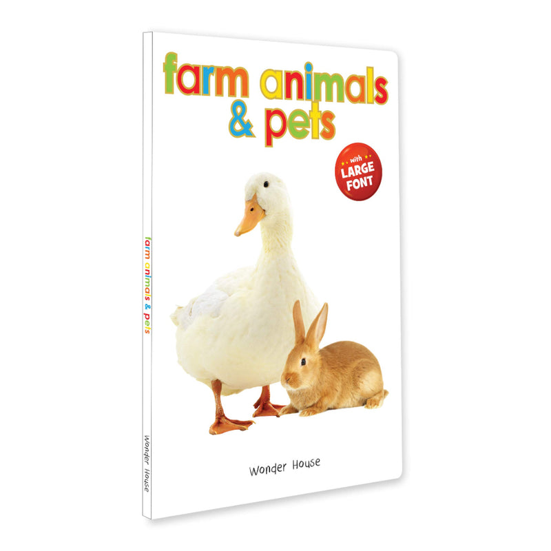 FARM ANIMALS & PETS-EARLY LEARNING BOARD BOOK WITH LARGE FONT:BIG BOARD BOOKS SERIES