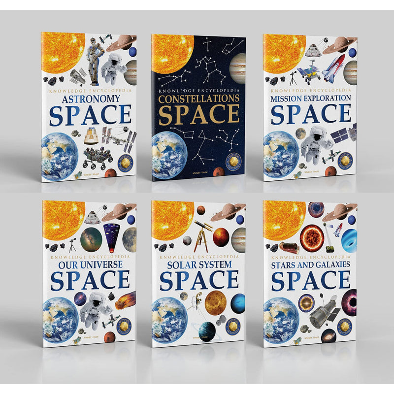 SPACE-COLLECTION OF 6 BOOKS: KNOWLEDGE ENCYCLOPEDIA FOR CHILDREN