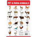 PET AND FARM ANIMALS  MY FIRST EARLY LEARNING WALL CHART FOR PRESCHOOL - Odyssey Online Store
