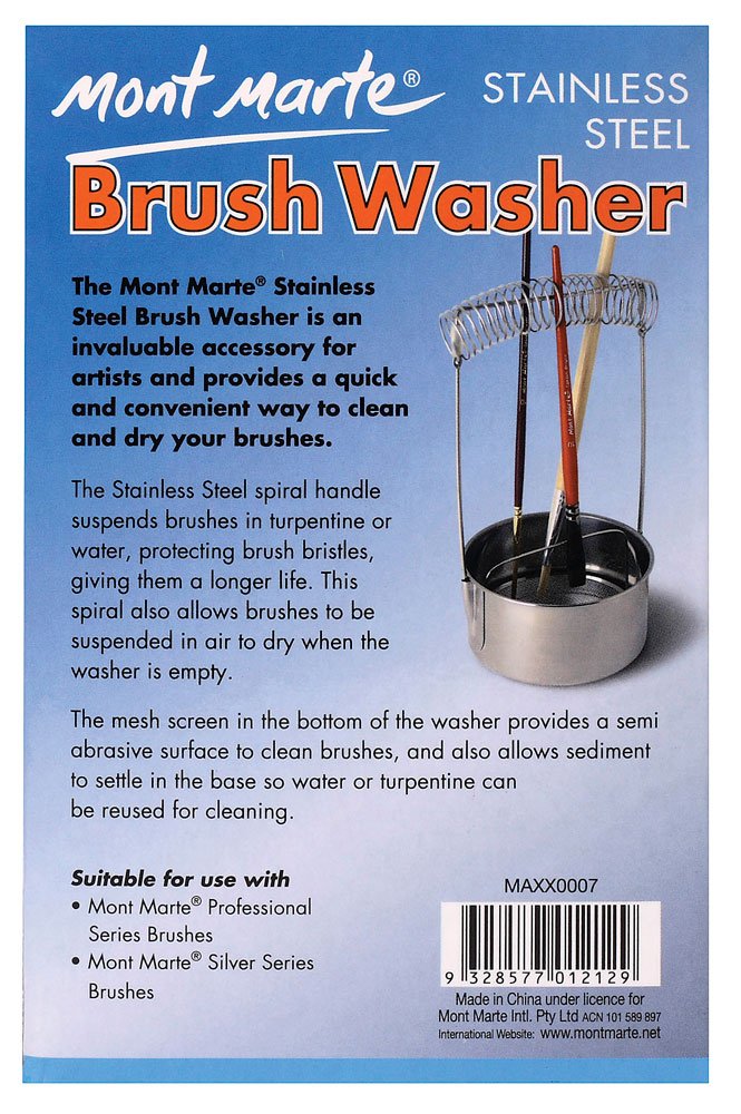 Mont Marte Brush Washer Stainless Steel,