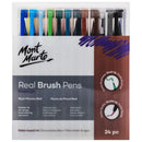 Mont Marte Premium Pen Set - Real Brush Pens 24pc - Odyssey Online Store