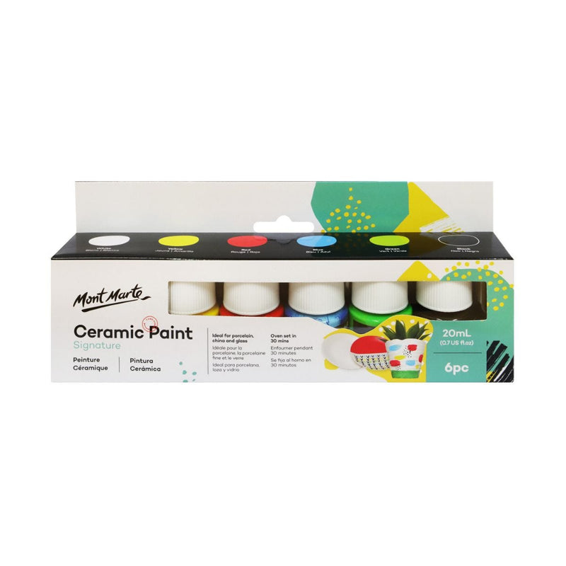 Mont Marte Paint Set - Ceramic Paint 6pc x 20ml