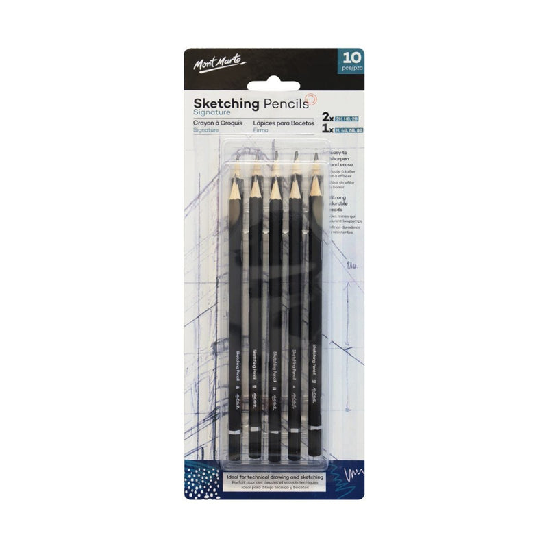 MONT MARTE SKETCHING PENCIL 10PC SET