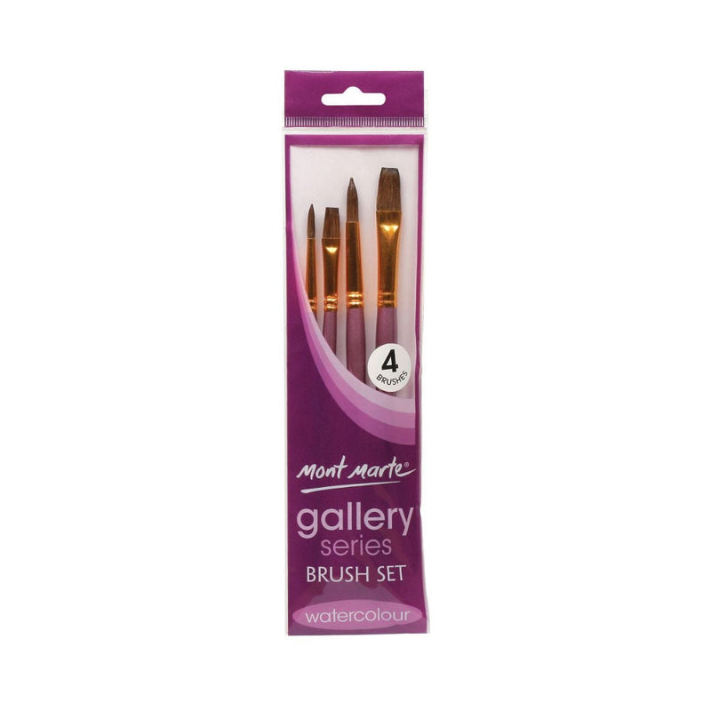 MONT MARTE GALLERY SERIES WATER BRUSH 4PC SET