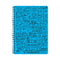 CUBE WORKS - RINGBIND NOTEBOOK – A4 – BLUE | RULED | 160 PAGES