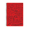 CUBE WORKS - RINGBIND NOTEBOOK – A4 – RED | RULED | 160 PAGES