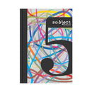 PREMIUM- NOTEBOOK - 5 SUBJECT - A4 SIZE - DESIGN C | UNRULED | 400 PAGES