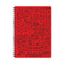 CUBE WORKS - RINGBIND NOTEBOOK - A6 - RED