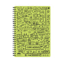 CUBE WORKS - RINGBIND NOTEBOOK - A6 - GREEN