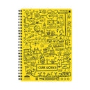 CUBE WORKS - RINGBIND NOTEBOOK - A6 - YELLOW