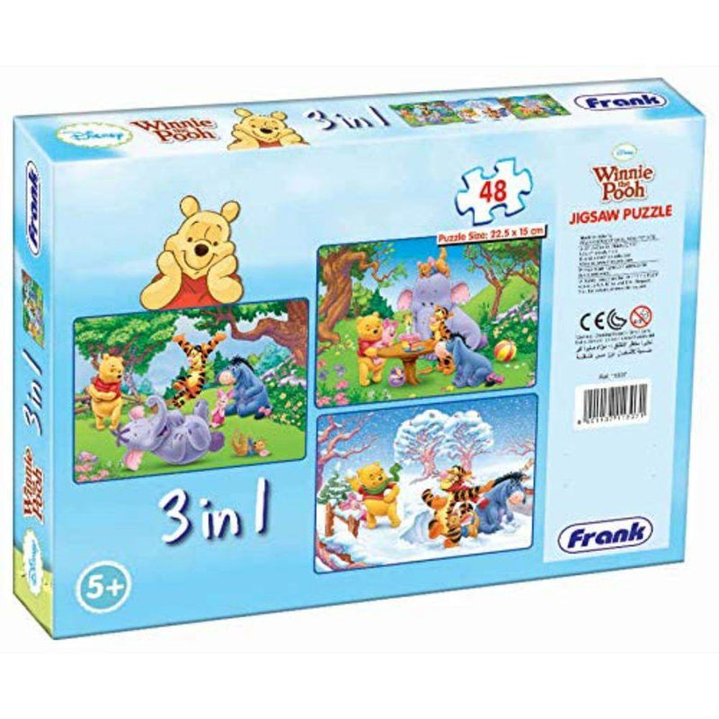 Frank Disney Winnie The Pooh 3 Puzzles in 1 (48 Pcs Each) - Odyssey Online Store