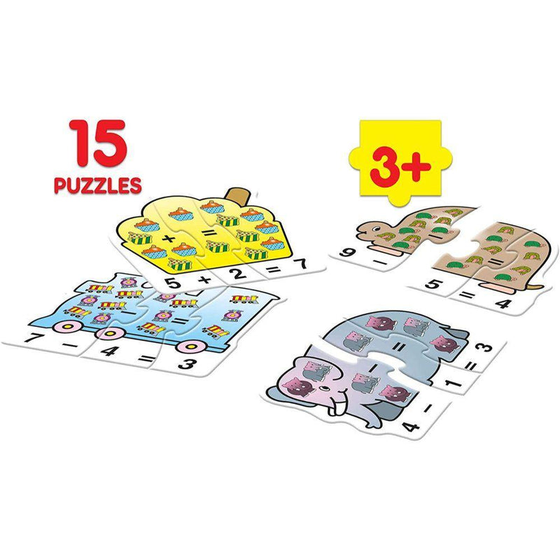 Frank Play ‘n’ Count Puzzle – 75 Pieces, 15 Self-Correcting 3-Piece Puzzles for Ages 3 & Above - Odyssey Online Store