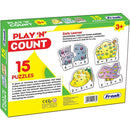 Frank Play ‘n’ Count Puzzle – 75 Pieces, 15 Self-Correcting 3-Piece Puzzles for Ages 3 & Above - Odyssey Online Store
