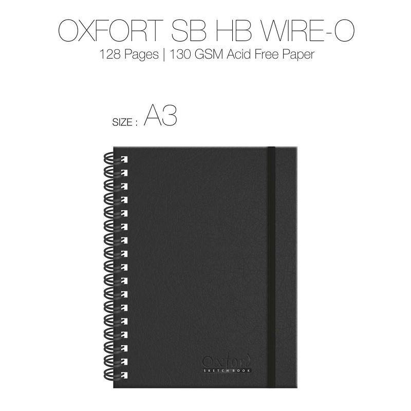 ANUPAM OXFORT A3 SKETCH DRAWING BOOK WIREO BOUND - Odyssey Online Store