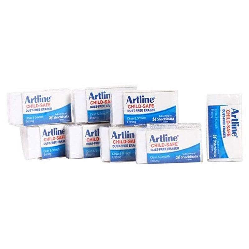 ARTLINE DUST FREE ERASER SMALL PACK OF 8 - Odyssey Online Store