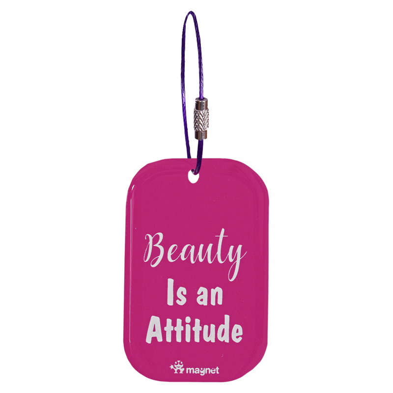 BEAUTY IS AN ATTITUDE BAGGAGE TAG - Odyssey Online Store