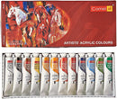 Camel Artist Acrylic Colors - 20ml Tubes, 12 Shades - Odyssey Online Store