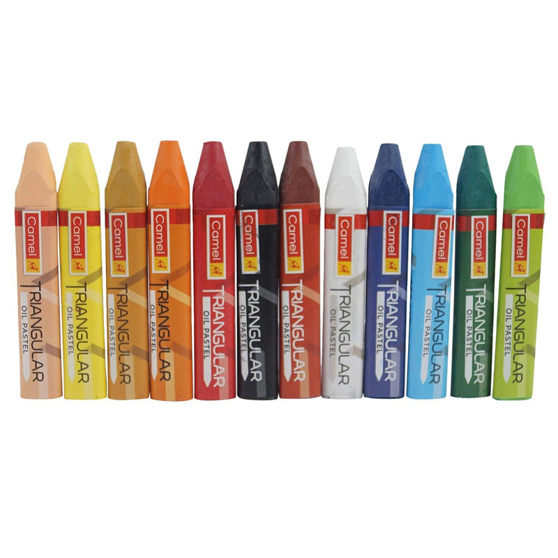 CAMEL TRIANGULAR OIL PASTEL - 12 SHADES (MULTICOLOR) - Odyssey Online Store