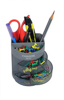CHROME PEN HOLDER WITH 3 DRAWERS - Odyssey Online Store