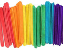 COLORED WOODEN ICE CREAM POPSICLE STICKS - 50NOS - SMALL - Odyssey Online Store