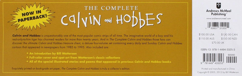 COMPLETE CALVIN AND HOBBES PAPERBACK BOX SET 4 VOLUMES - Odyssey Online Store