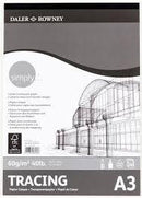 DALER ROWNEY SIMPLY TRACING PAD A3 60GSM 40 SHEET - Odyssey Online Store