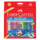 FABER CASTELL 116243 COLOUR GRIP WS COLOUR PENCILS SET OF 24 - Odyssey Online Store