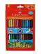 FABER-CASTELL : ERASABLE CRAYONS GRIP PACK OF 24