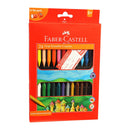 FABER-CASTELL : ERASABLE CRAYONS GRIP PACK OF 24