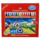 FABER CASTELL FC ERASABLE CRAYONS 100MM PACK OF 15 - Odyssey Online Store