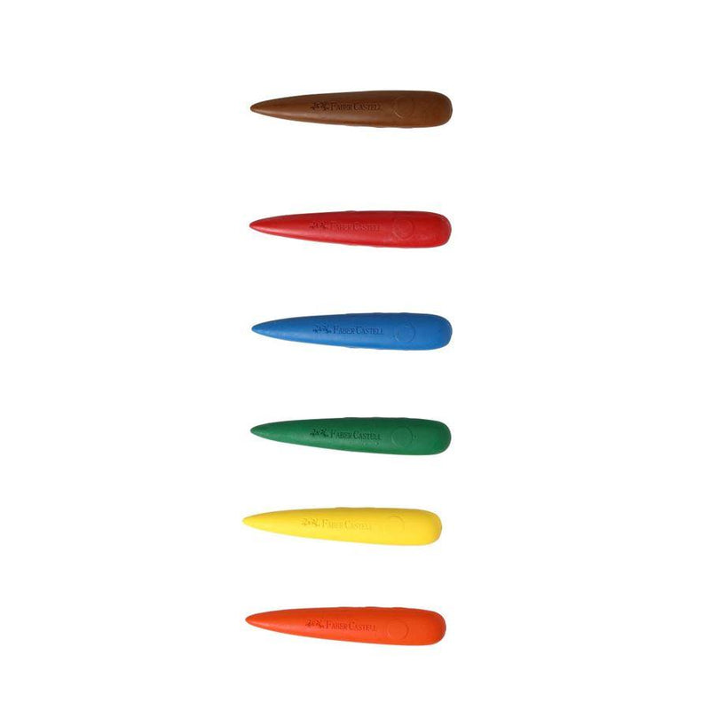 FABER CASTELL FIRST GRIP CRAYONS 6 SHADES PACK 6 - Odyssey Online Store