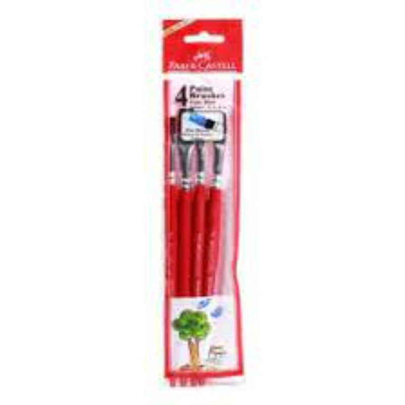 FABER CASTELL PAINT BRUSH PONY HAIR ROUND ASSORTED SET 4 - Odyssey Online Store