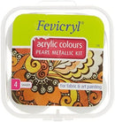 FEVICRYL PEARL METALIC KIT 40ML 4 SHADES - Odyssey Online Store