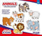 Frank Animals Puzzles - A Set of 6 Two-Piece Shaped Jigsaw Puzzles for 3 Year Old Kids and Above - Odyssey Online Store