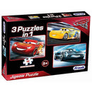 Frank Disney Pixar Cars 3 Puzzles in 1 (48 Pc) - Odyssey Online Store