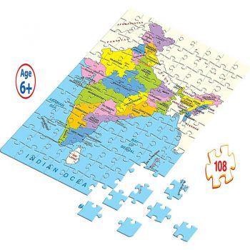 Frank India Map Puzzle – (108 Pieces) - Odyssey Online Store
