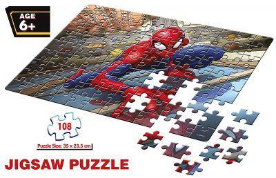 Frank Marvel Spider-Man 108 Pieces Jigsaw Puzzles for 6 Year Old Kids and Above - Odyssey Online Store