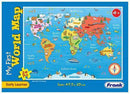 Frank My First World Map Puzzle - Early Learner Large Educational Jigsaw Puzzle with Continents, Oceans, Animals for Ages 4 & Above - Odyssey Online Store