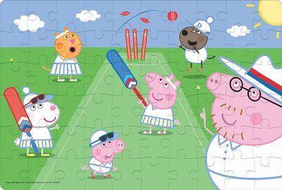 Frank Peppa Pig: Lets Go Play Cricket Puzzle For 5 Year Old Kids And Above - Odyssey Online Store