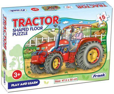 Frank Tractor Shaped Floor Puzzle - 15 Pieces - Odyssey Online Store